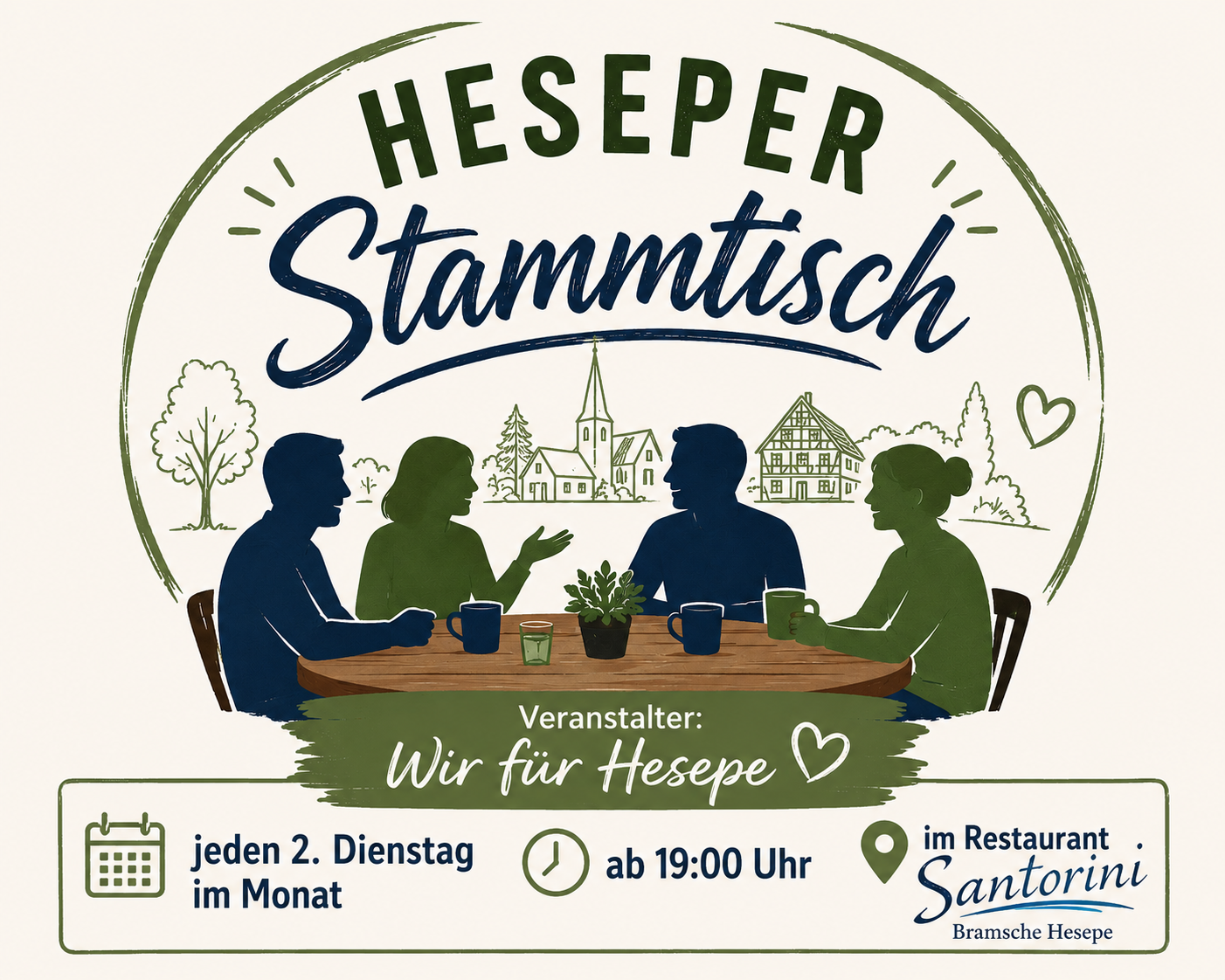 Heseper Stammtisch, nicht nur zum klönen, sondern auch für interessante Themen, Probleme und neue Ideen.